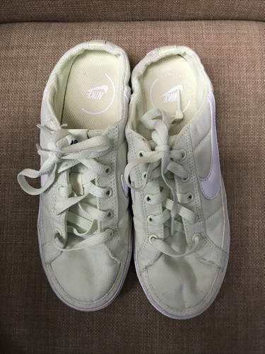 Nike Court Legacy Mule Womens Size 6.5 Lime Ice Canvas Slip Nike Court Legacy Mule Womens Size 6.5 Lime Ice Canvas Slip