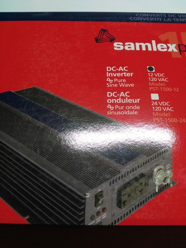 Samlex Pst-1500-12 Pure Sine Wave Inverter 12V In 120 Out 1500w