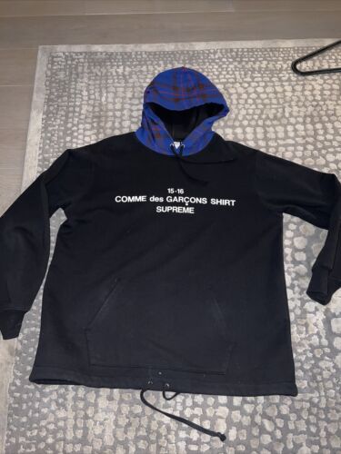 Supreme Comme Des Garcons CDG Box Logo Hooded Sweatshirt XL Supreme Comme Des Garcons CDG Box Logo Hooded Sweatshirt XL