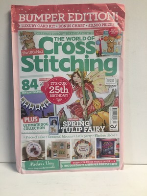 The World Of Cross Stitching March 2023 Card Kit and Bonus Chart
