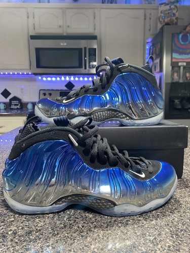 nike air foamposite one blue