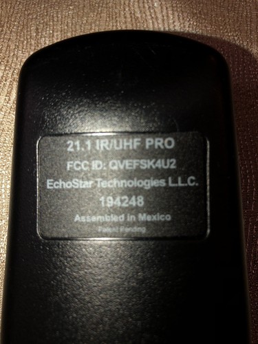 Dish Network 21.1 #2 UHF Satellite Receiver Remote Control !
