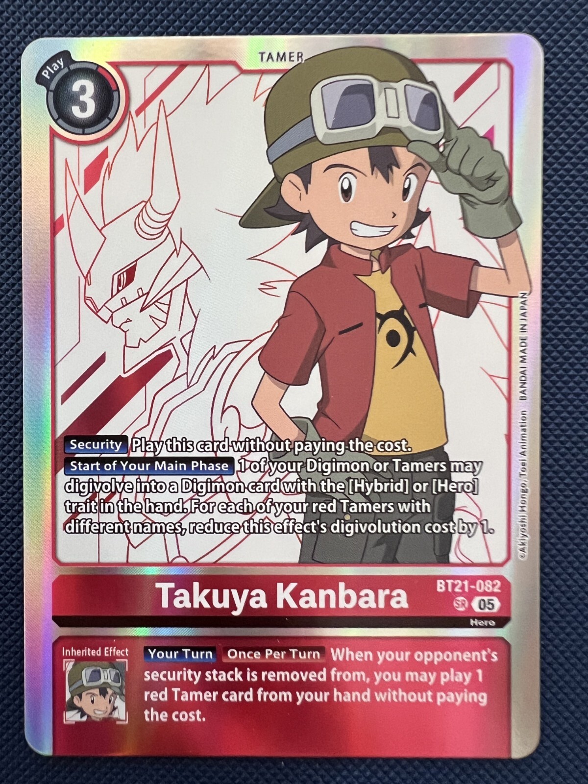 Digimon Card Game Takuya Kanbara BT21-082 SR Holo NM | eBay