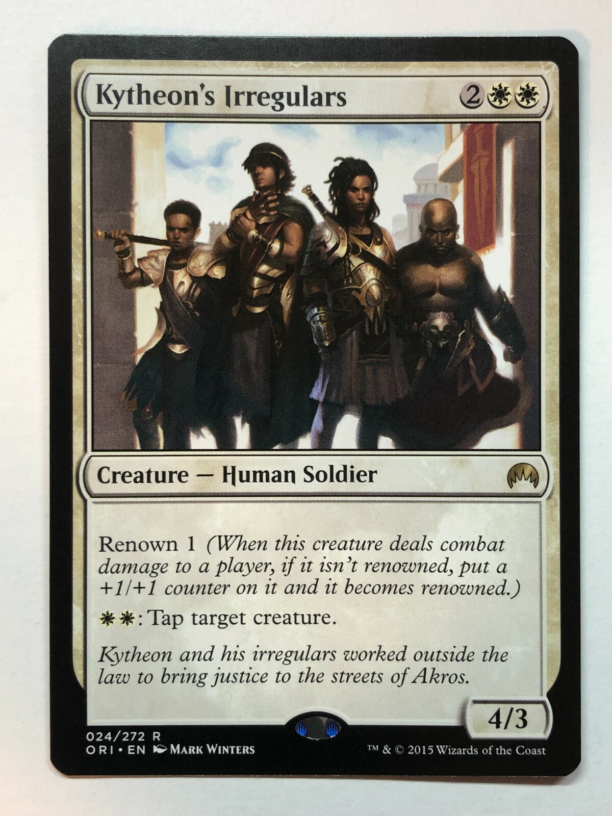 Kytheon's Irregulars 2x FOIL ORI MTG Magic Origins Rare MINT white Kytheon's Irregulars 2x FOIL ORI MTG Magic Origins Rare MINT white
