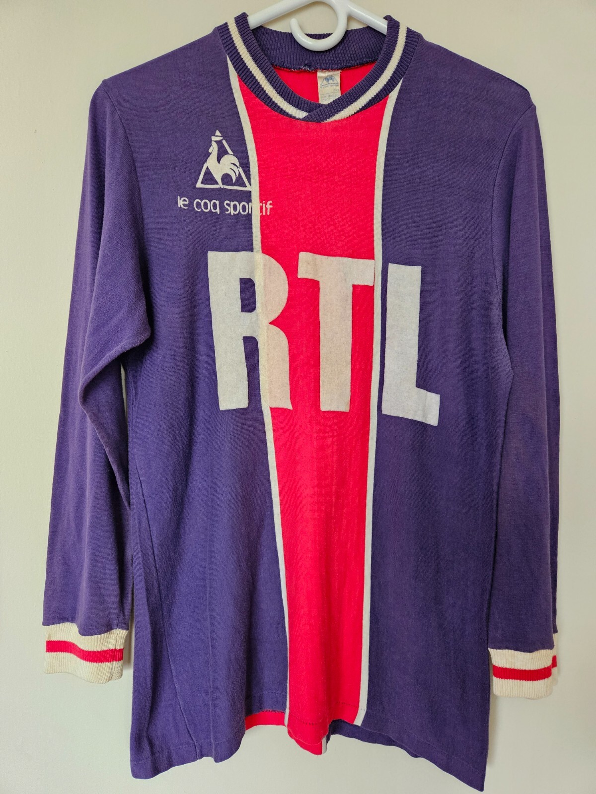 【36-10】パリ・サンジェルマン　1992年　復刻シャツ Paris St Germain 1992 shirt PSG92HP Y（Tシャツ／カットソー