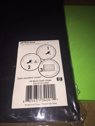 HP Expandable Photo Book 12x12 LS Black Cloth Cover