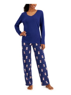 

CHARTER CLUB Intimates Navy Holiday Sleep Pants