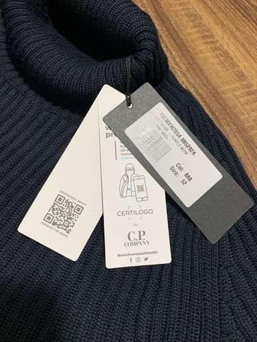 Pre-owned C.p. Company Cp Company Black Turtle Neck Knit Sweater Size 50,52