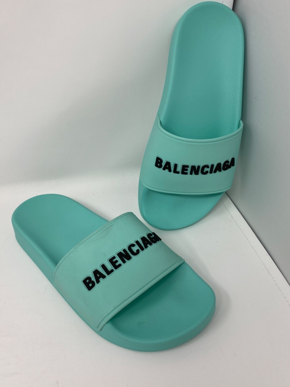 【関税＆送料込み】Balenciaga Logo Pool Slides Balenciaga Logo Unisex Pool Slides Neon Orange/BLACK, Size