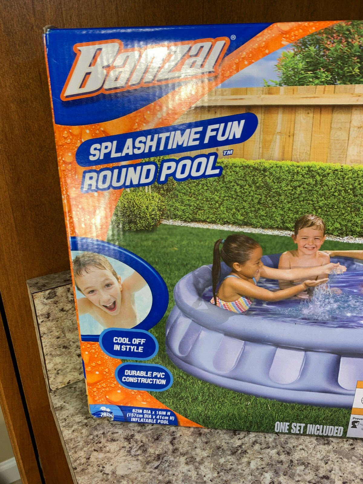 Banzai Splashtime Fun Inflatable Round Pool 62