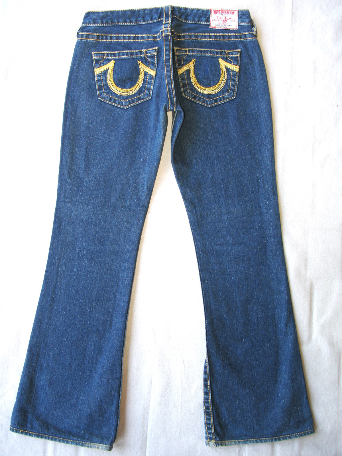 TRUE RELIGION デニムパンツ刺繍30 レインボー