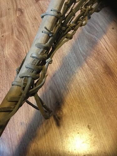 vintage  Lacrosse wooden stick  44 1/2” Long- Thin Grip. Hattersley & Son