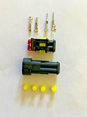10 TE Connectivity SUPERSEAL 1.5MM 2 Position Male and Female Plug Connector Kit