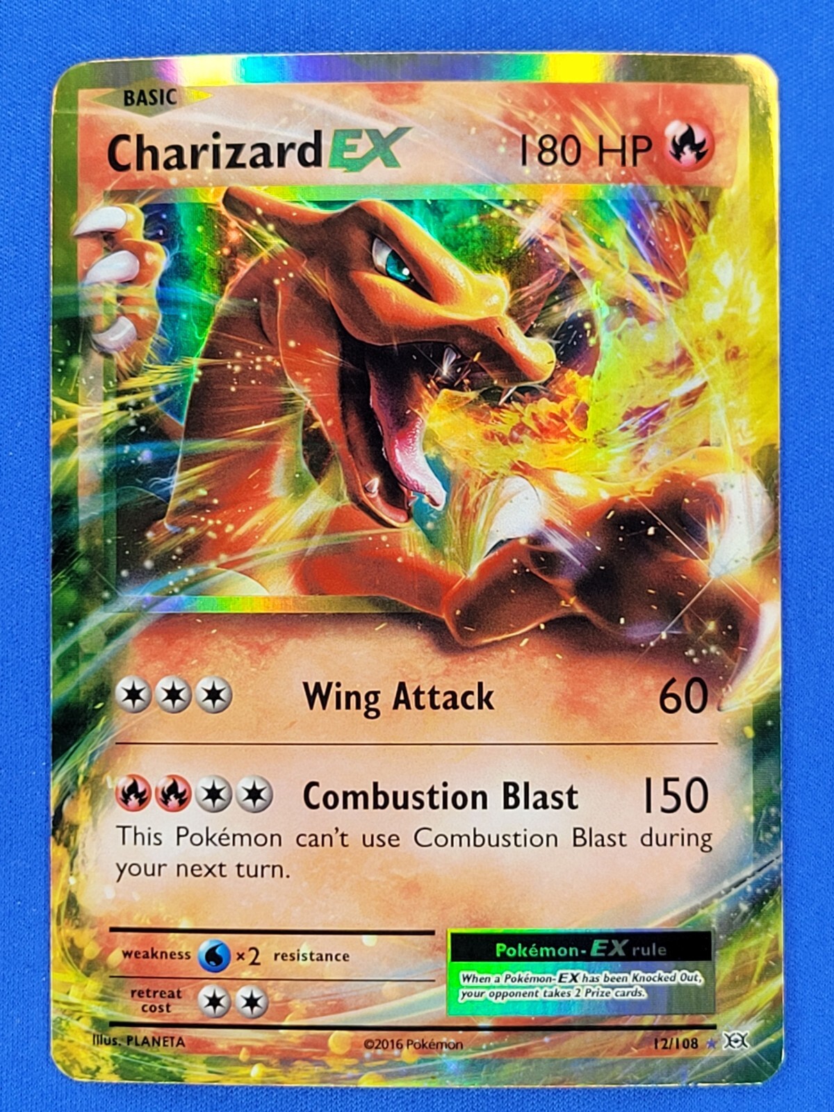Pokémon TCG Charizard-EX XY Evolutions 12/108 Holo Holo Rare
