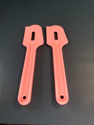 Tupperware Paddle Scraper Gadget Spatula Guava Orange Set of 2 New Sale
