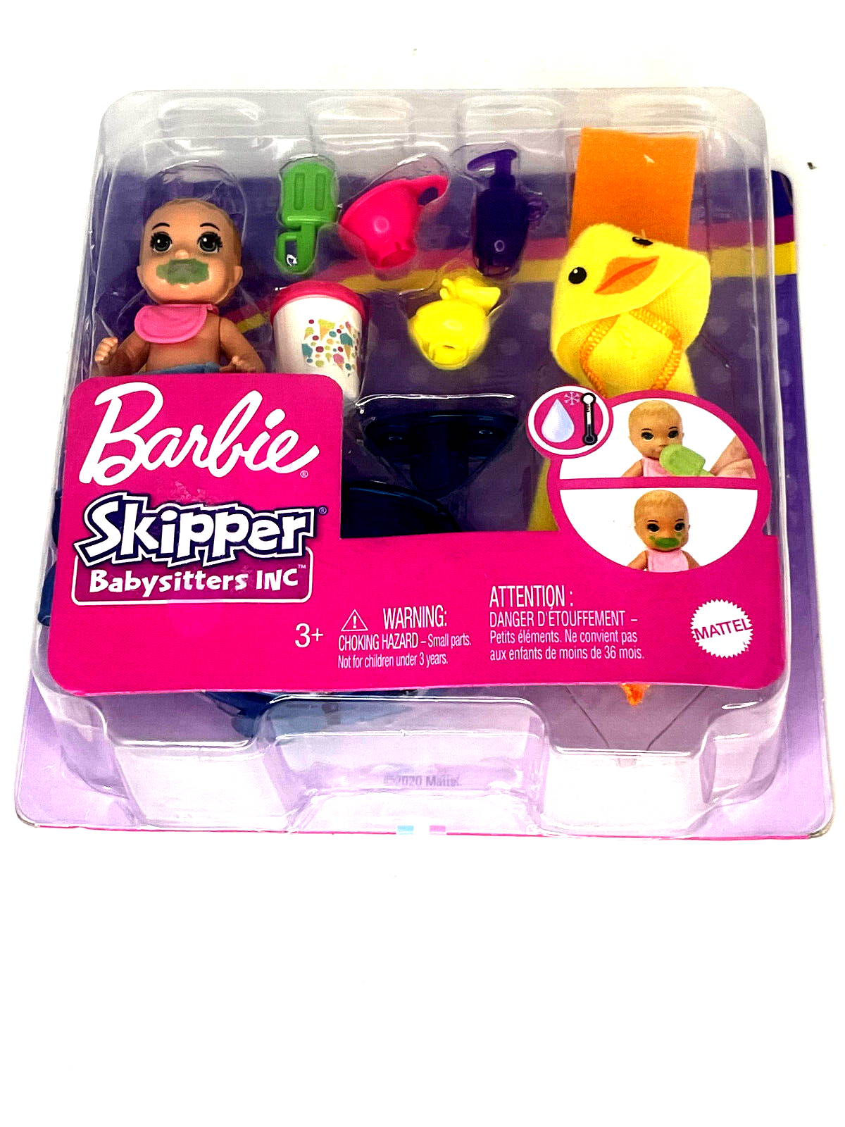 Barbie Skipper Babysitters Feeding Bath Playset Mattel You Can Be Anything NEW