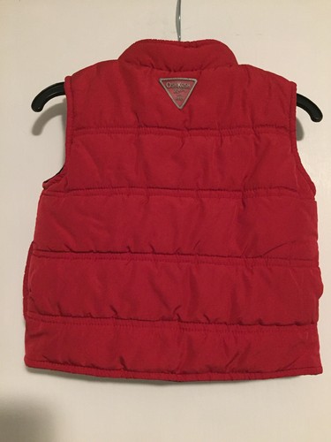 Oshkosh B'gosh Infant Boys Size 12 Month Red Puffer Vest