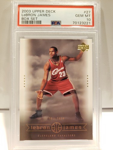 2003-04 UPPER DECK BOX SET #27 LEBRON JAMES RC ROOKIE 💎PSA