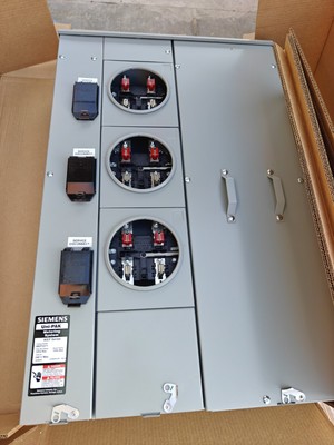 SIEMENS WEP3311 300A 3-Gang 125A Ring Type Meter Socket UNIPAK NEMA 3R BRAND NEW