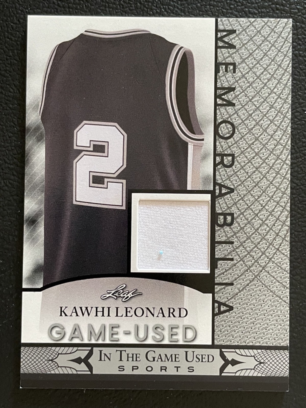 2024 Leaf In The Game Used Memorabilia Silver Kawhi Leonard Jersey