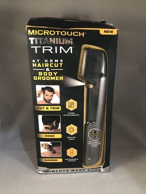 Microtouch Titanium At home Haircut and Body Groomer (Black/Gray)
