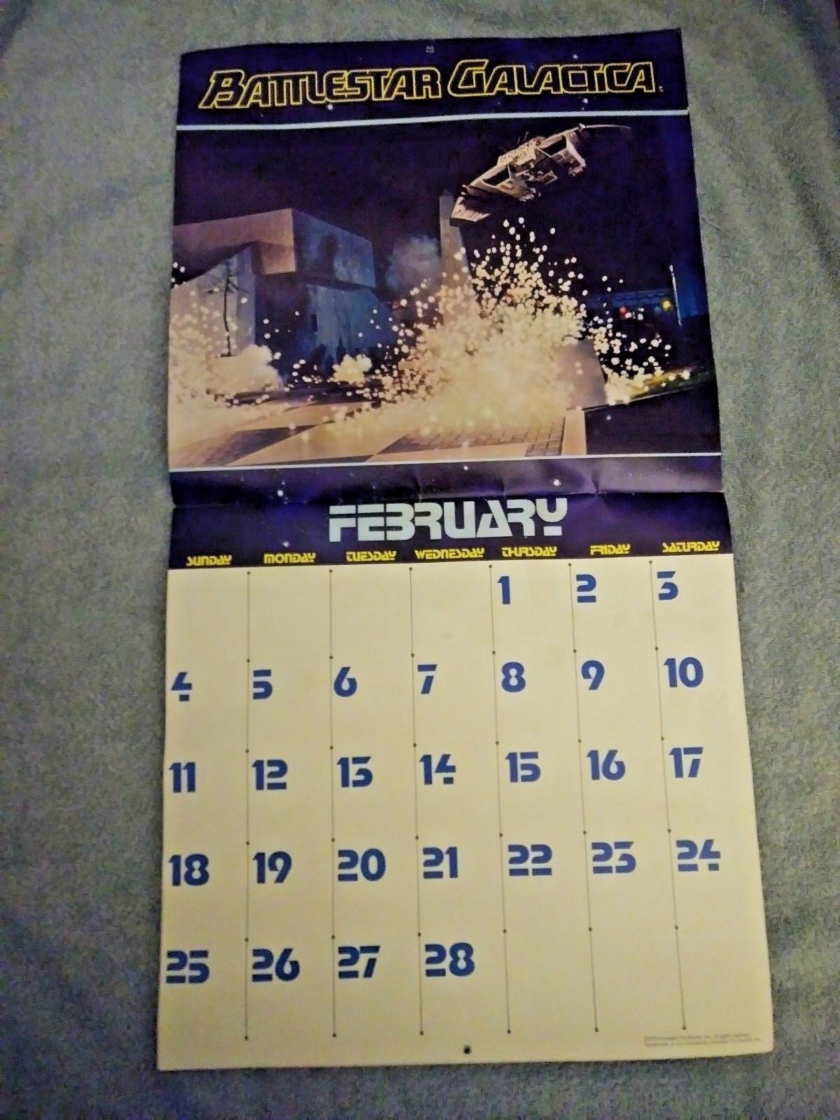Battlestar Galactica Wall Calendar 1978 1979
