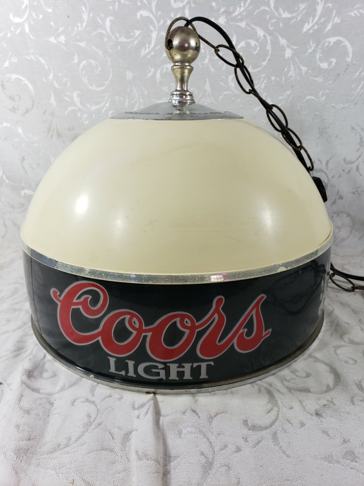 Vintage Coors Light Pool Table Light 1980 Bar Light Man Cave Garage