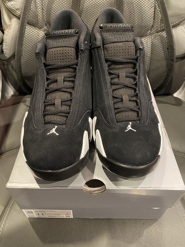 JORDAN SIZE 11.5 - AIR JORDAN 14 RETRO BLACK WHITE