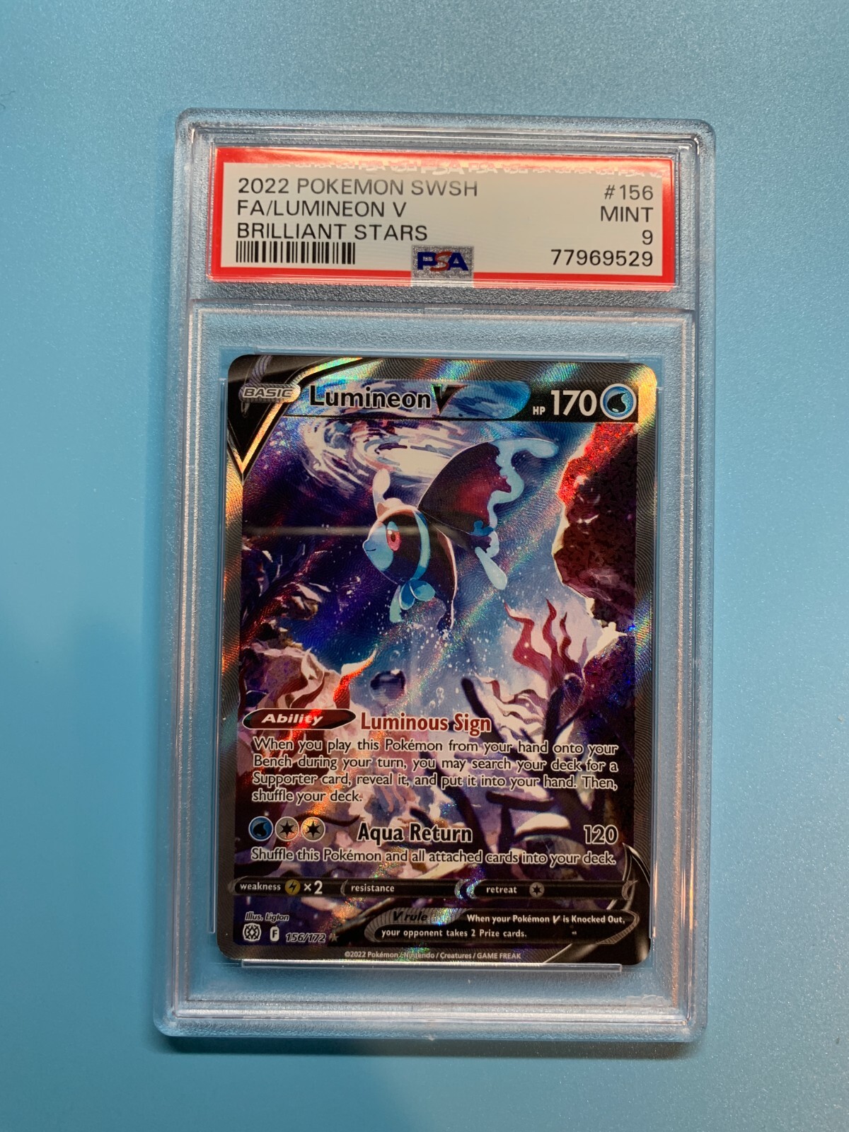 PSA10 ネオラントV lumineon 2022 48 PSA 10 Gem Mint Lumineon V 216/172 Vstar Universe FA 2022