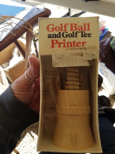 THE NAME DROPPER GOLF BALL GOLF TEE PRINTER DENNCO NEW SHRINK-WRAP OLD STOCK