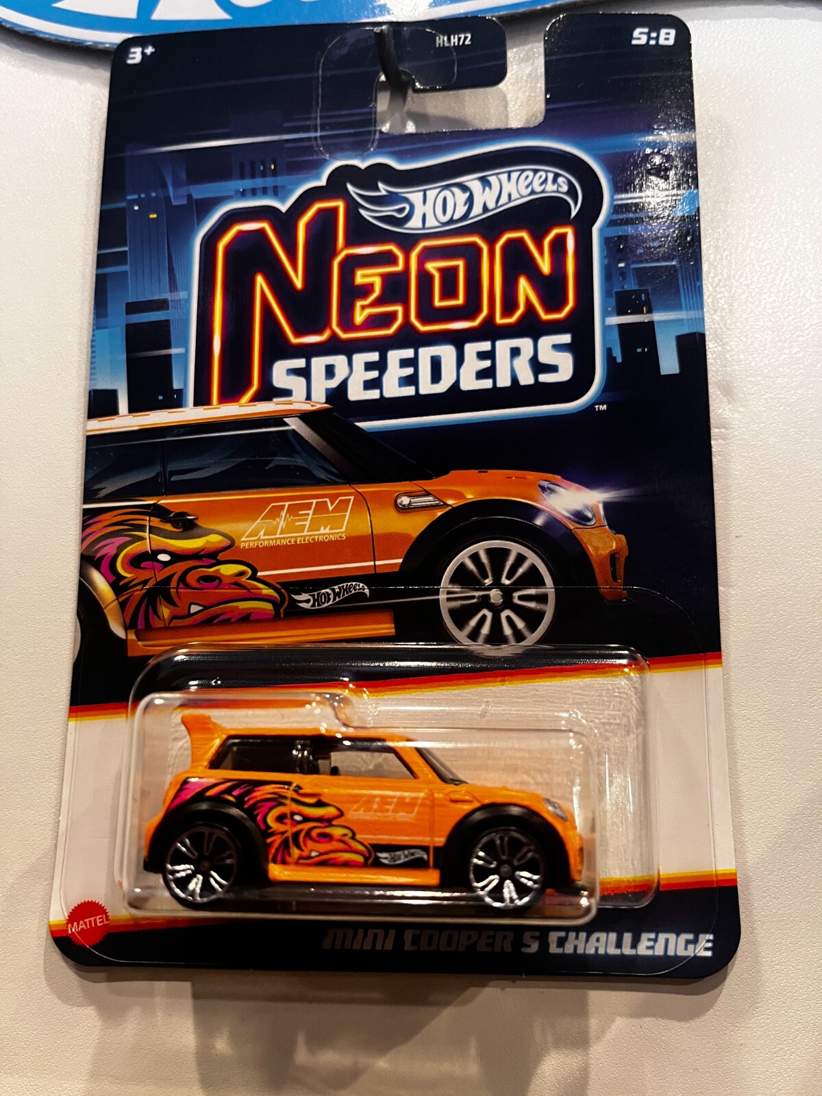 2025 HOT WHEELS MINI COOPER S CHALLENGE 5/8 NEON SPEEDERS