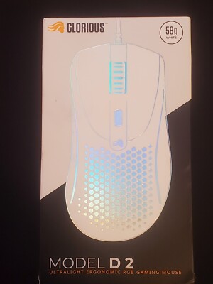 Glorious - Model D 2 Wired Optical RGB Gaming Mouse with 6 Buttons 58g