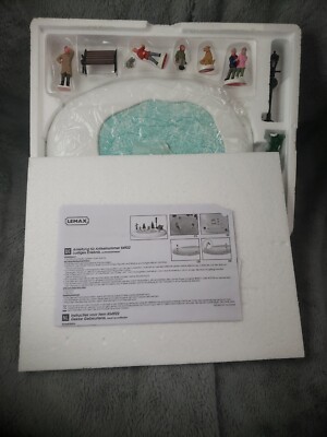 NIB COMPLETE Lemax Silly Situation Pond -Animated Table Accents #54992