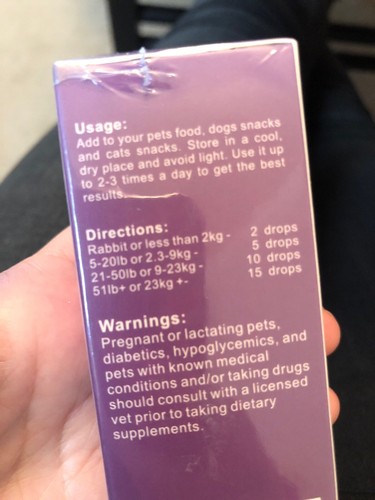 Buddy Care Hemp Oil for Dogs Cats Pets Anxiety Relief All Natural Joint Pain