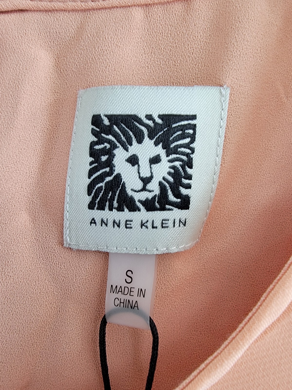 Anne Klein Double-Layer Tank Top Women's S Pink Round Neck Back Button Closure - Picture 7 of 16