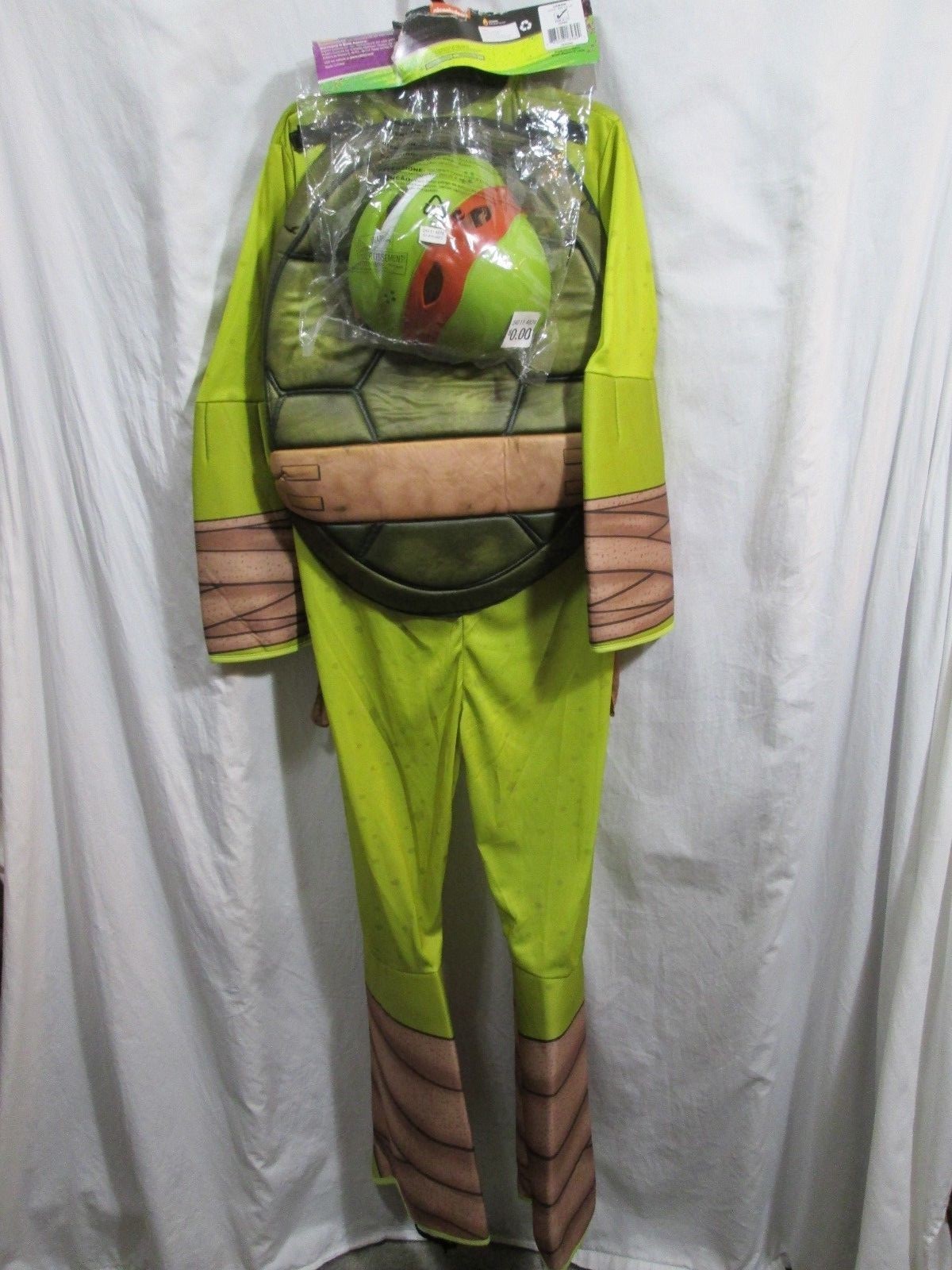 Teenage Mutant Ninja Turtles MICHELANGELO Boys L (12-14) Halloween Costume NEW