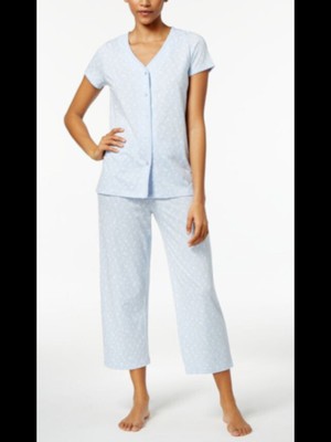 

CHARTER CLUB Нижнее белье Голубые пижамы с узором пейсли Брюки для сна, Light blue