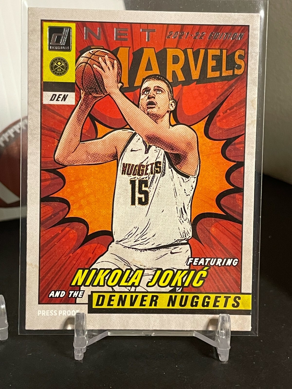 2021-22 PANINI DONRUSS NIKOLA JOKIC NET MARVELS PRESS PROOF