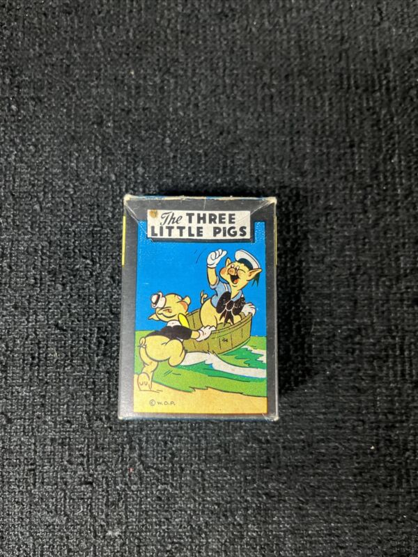 1946 3 Little Pigs Miniature Card Game by Walt Disney Productions & Russell MFG.