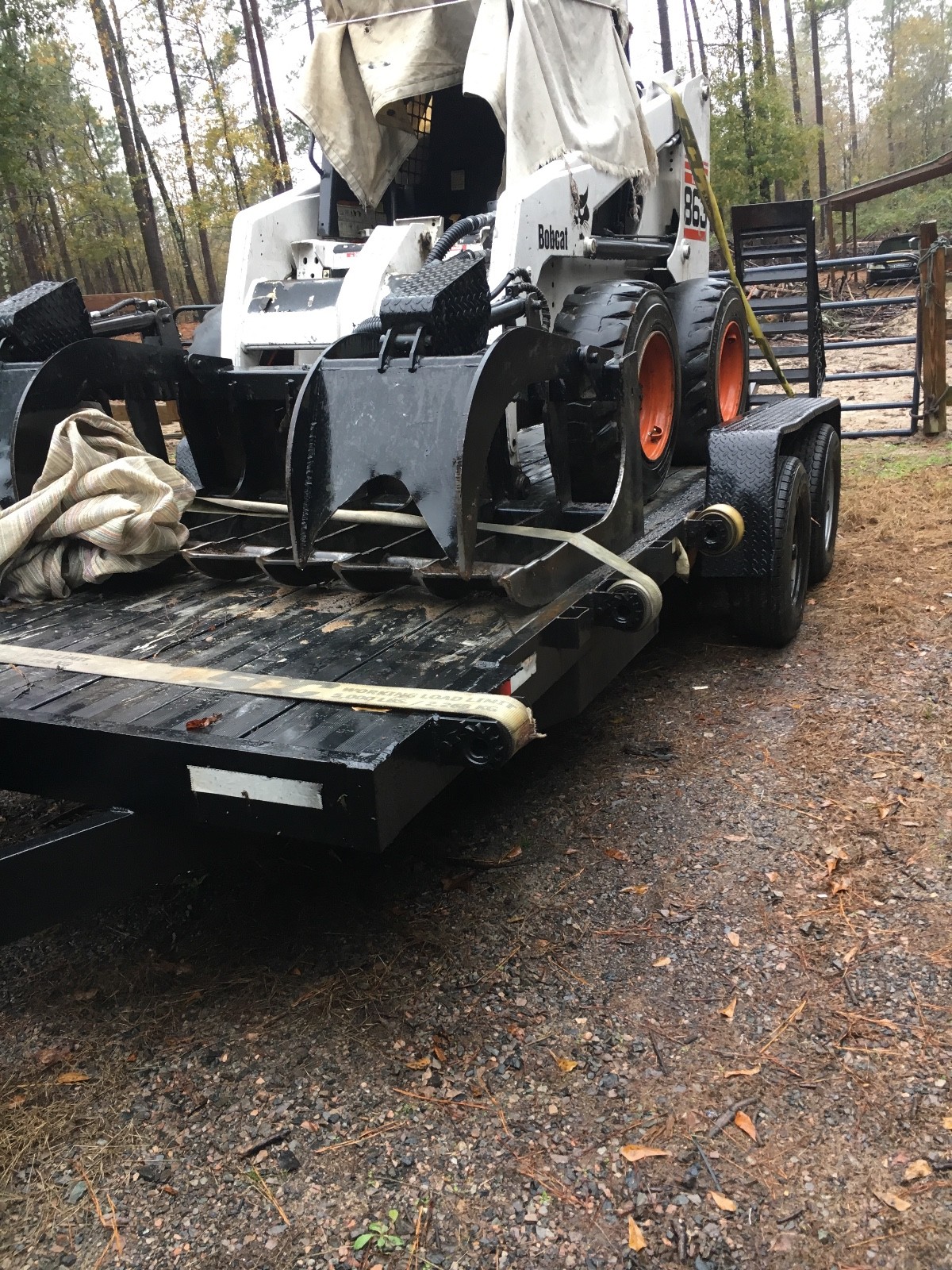 20ft bobcat heavy duty equipment trailer w/aluminum deck