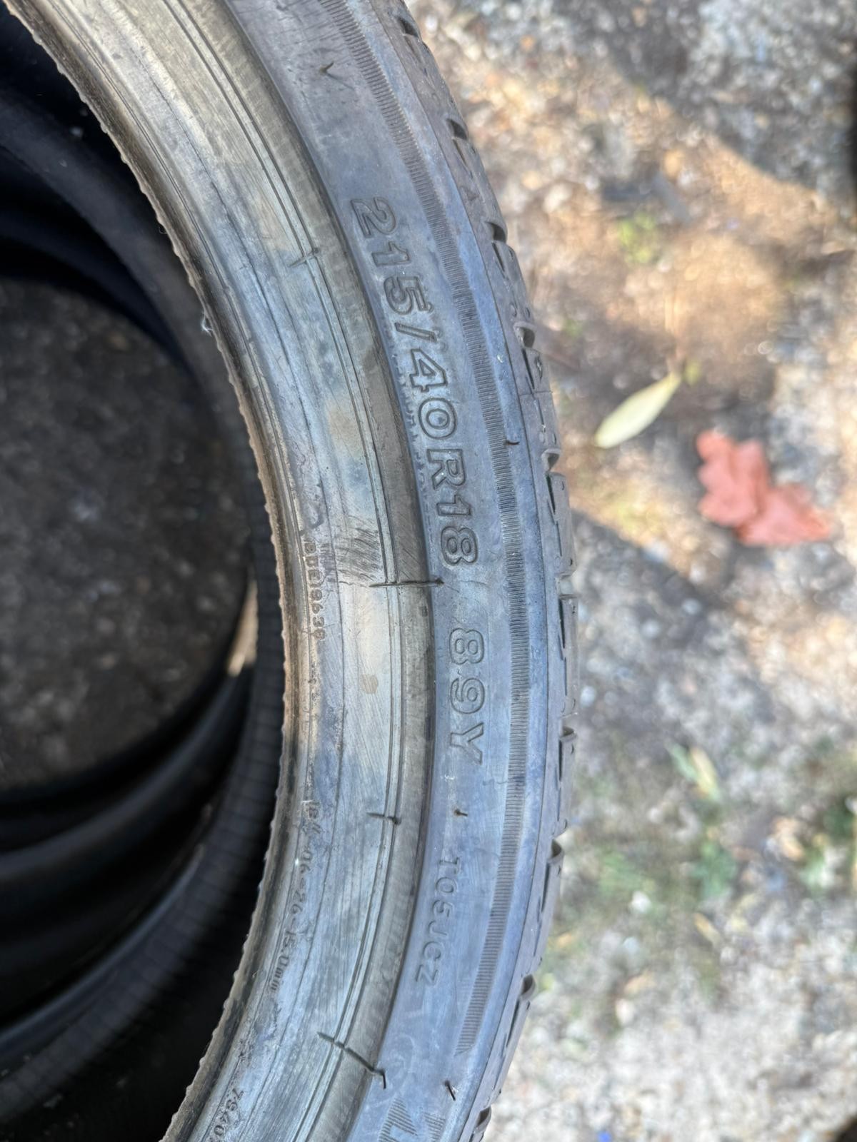 New 215 40 18 Bridgestone, Turanza T005, XL 89Y, x1 Single Tyre (F1_tyres) YD155
