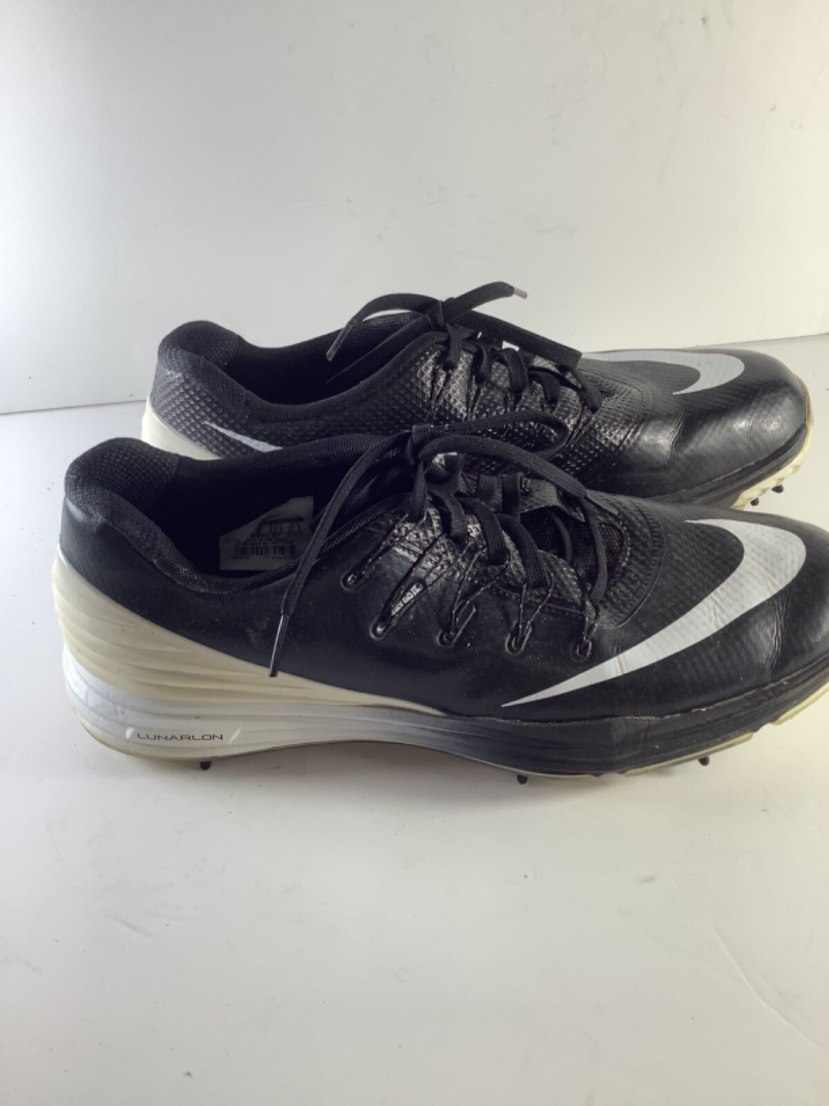 nike lunar golf shoes black