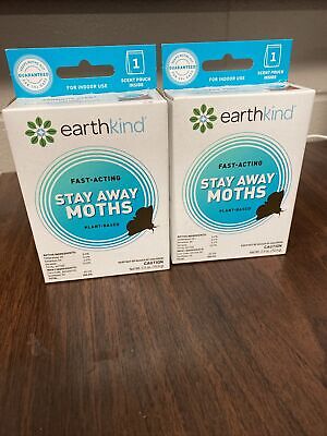 2- Earthkind Stay Away Moths 2.5 Oz