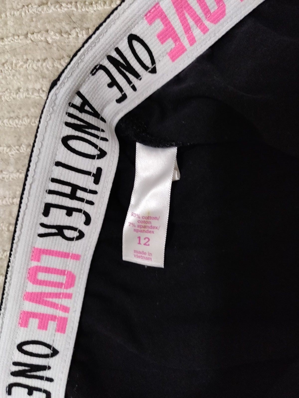 Girls Justice Black Soft Flare Pants Size 12
