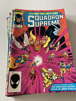 Squadron Supreme #1-12 1985-86 Marvel Comics Full Run 1st Series High Grade