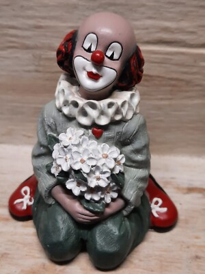 GILDE CLOWN Figur * Blumenfreund kniend *