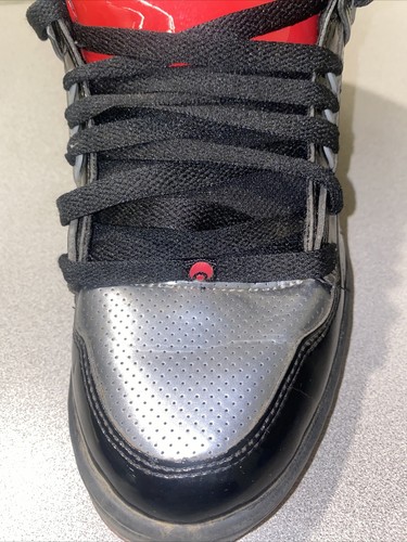 Osiris NYC 83 Skate Shoes Rare Black Silver Red Colorway Men's Size 11. READ