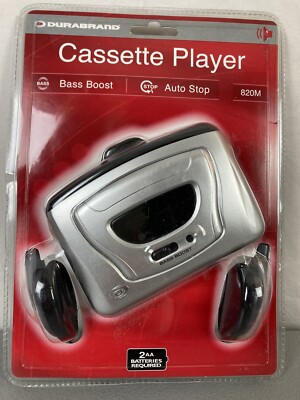 Durabrand Cassette Player Bass Boost Auto Stop Model 820M In Sealed Package-New