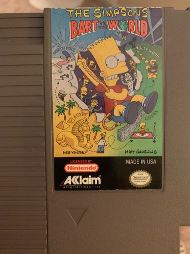 NES Simpsons Game Lot - 3 Cart Lot - Free Shipping!!