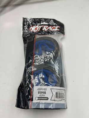(Pack of 2) HotRace Roma 1/8 Buggy Tires w/Inserts Super Soft 001-0212